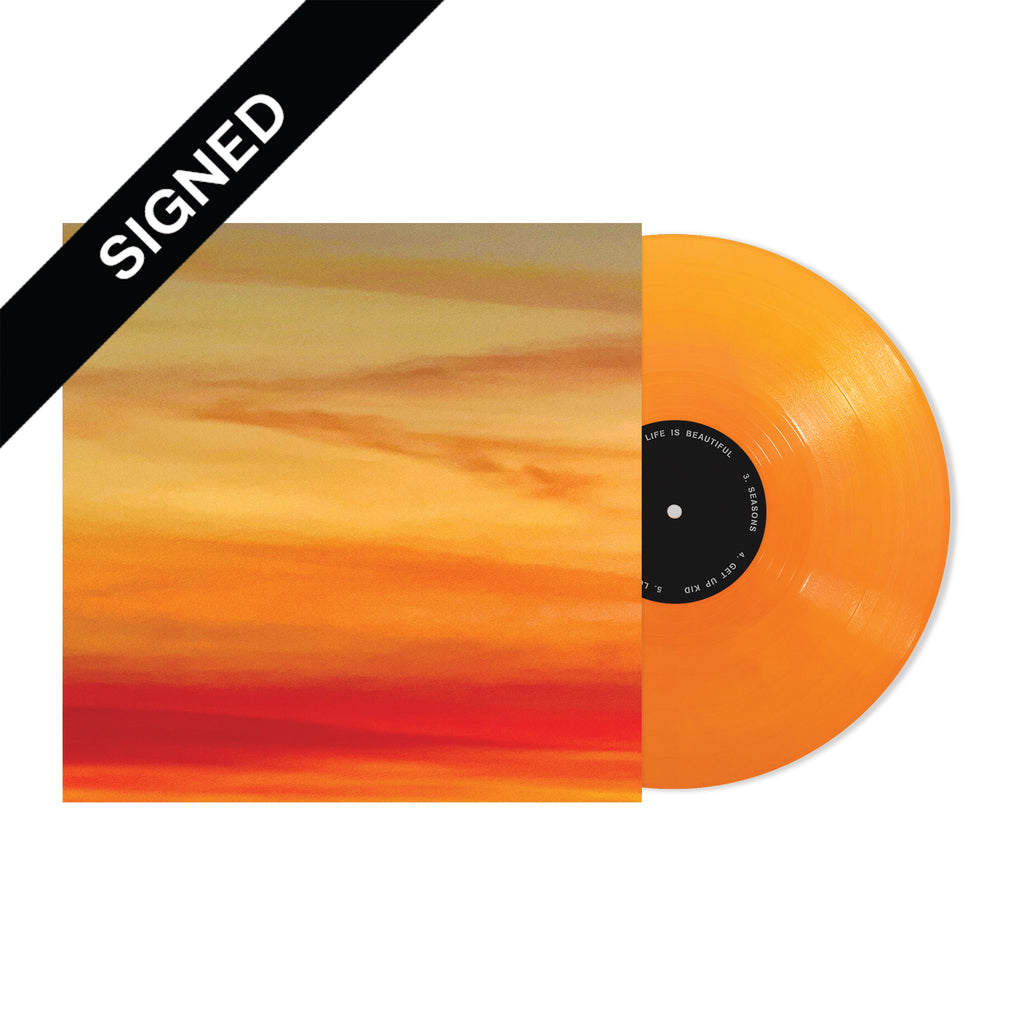 It's The End Of The World But It's A Beautiful Day Exclusive Sunset Vinyl Signed Thirty Seconds to Mars