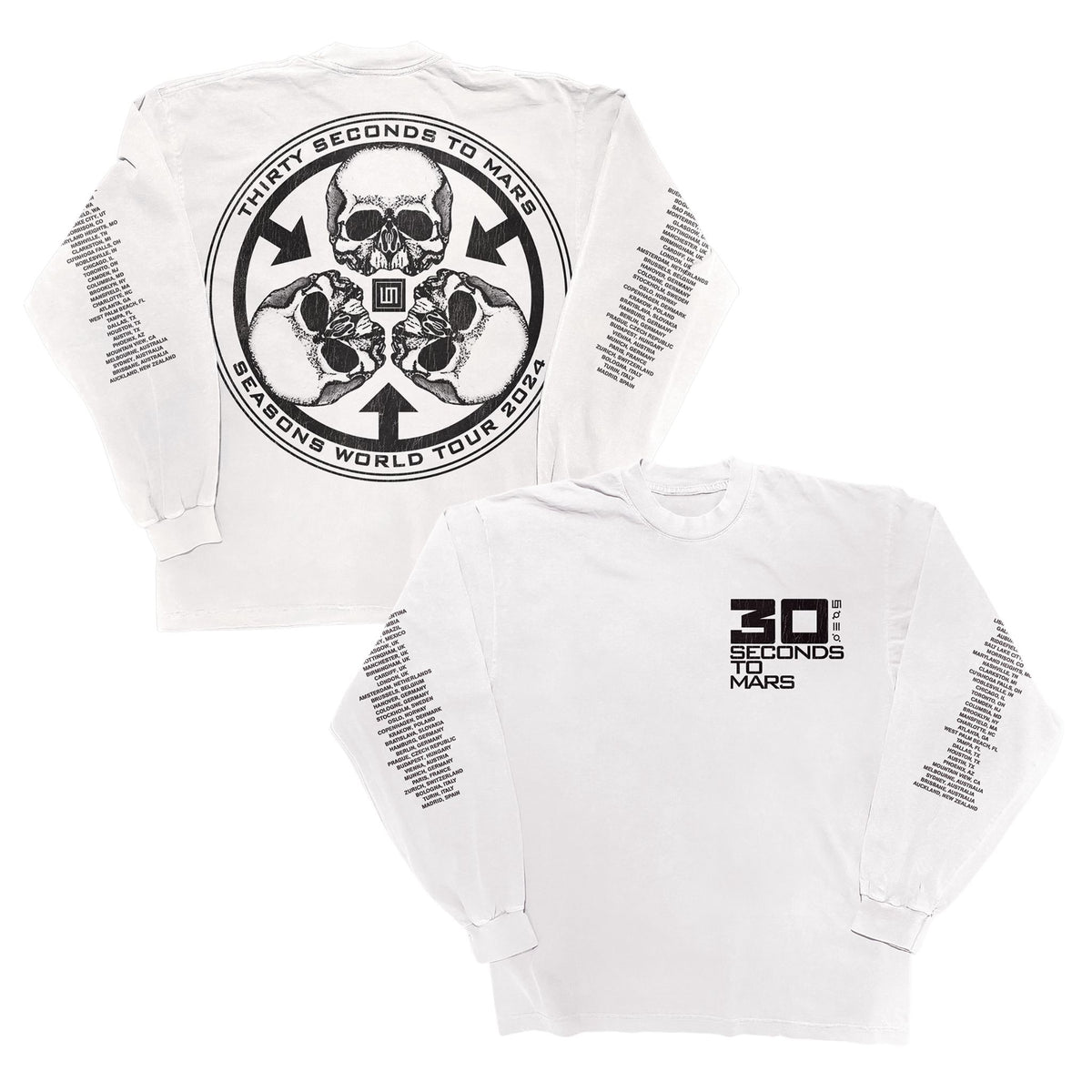 QWER WORLD TOUR グッズ　ソウルコン限定　LONG SLEEVE SEASONS-WORLD-TOUR-THROWBACK-