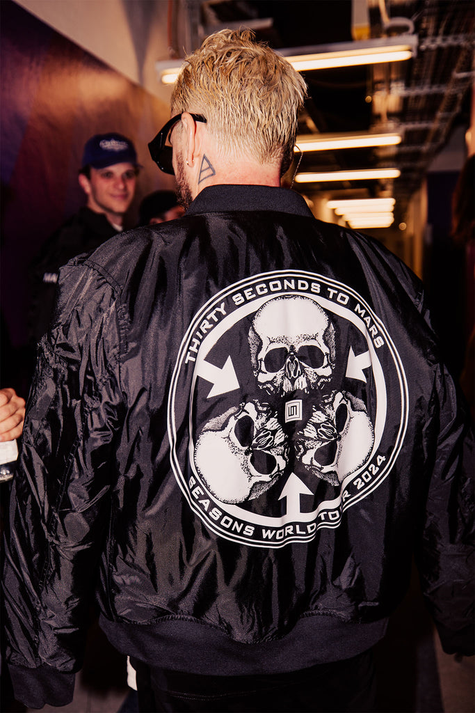 SHANNON LETO IN THE MARS BOMBER JACKET