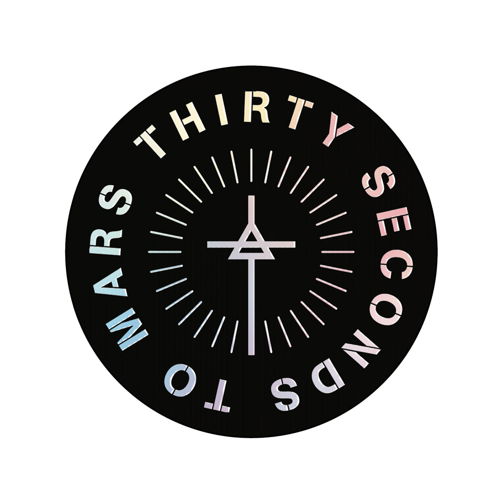 Thirty Seconds To Mars CIRCULAR TRIAD HOLOGRAPHIC STICKER