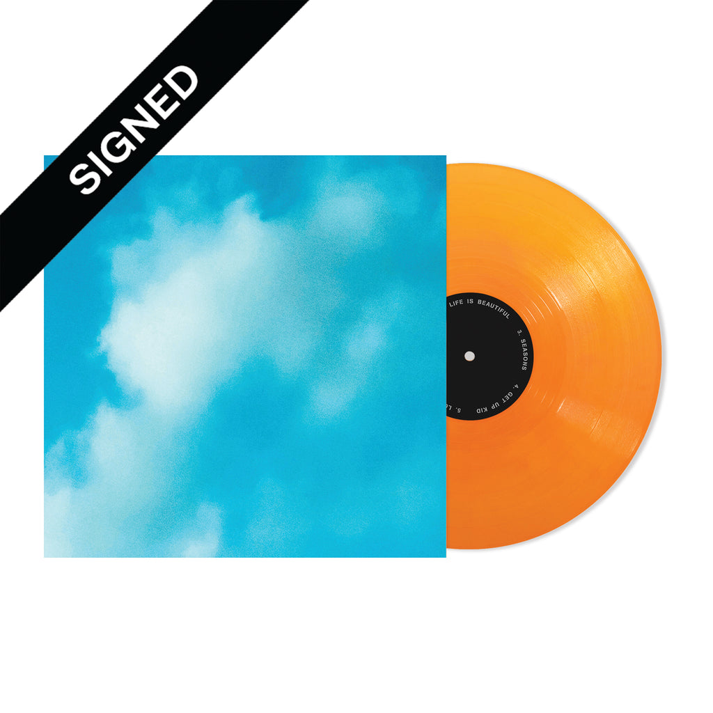 It's The End Of The World But It's A Beautiful Day Exclusive Sky Vinyl Signed Thirty Seconds to Mars