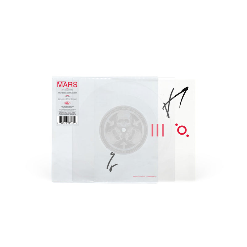 Clear Vinyl in the sleeves with signature from Jared and Shannon Leto